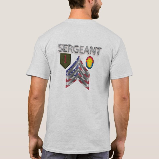 Camiseta Sargento da Divisão de Infantaria da rua (Verso)