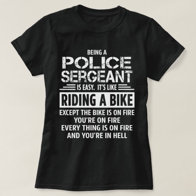 Camiseta Sargento da Polícia (Frente do Design)