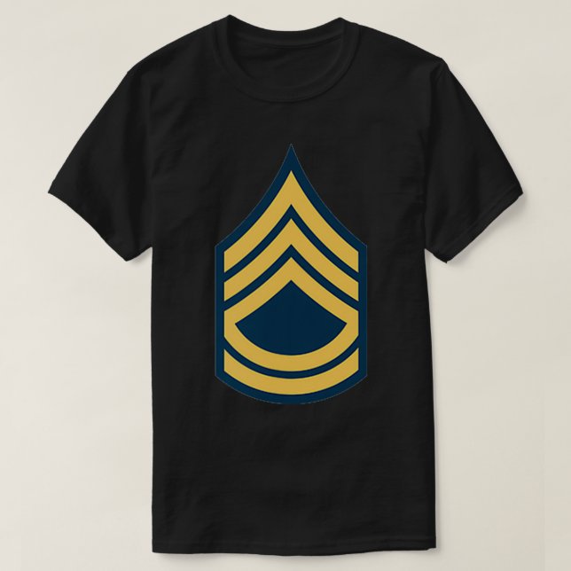 Camiseta Sargento de Classificação de Primeira Classe E7 S (Frente do Design)