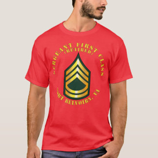Camiseta Sargento de primeira classe S aposentado Fort Belv