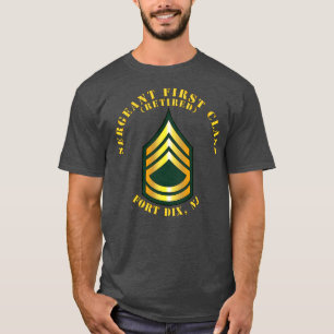 Camiseta Sargento de Primeira Classe S Aposentado Fort Dix