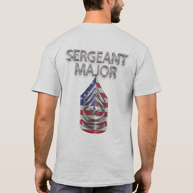 Camiseta Sargento Major Personalizado (Verso)