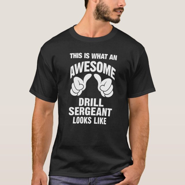 Camiseta Sargento-Mor Parece Engraçado (Frente)