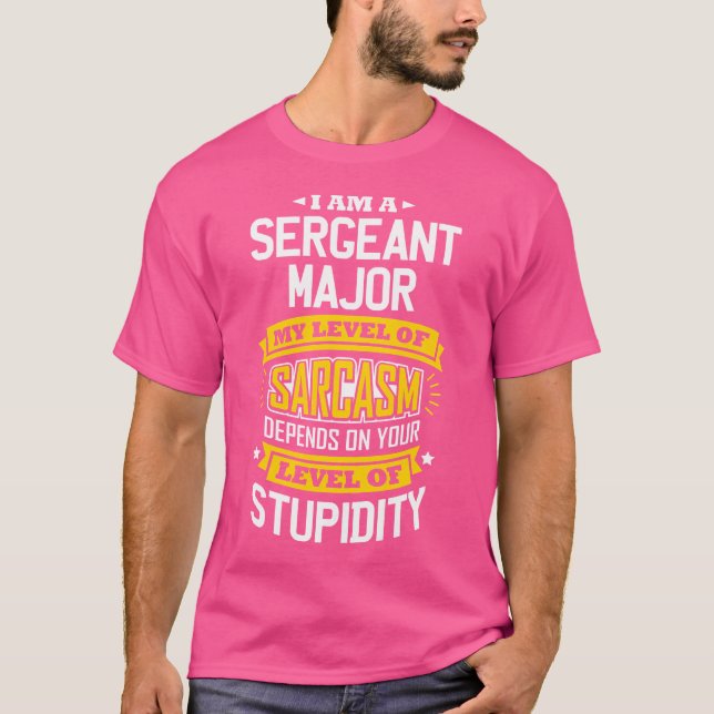 Camiseta Sargentos Maiores Ideia Engraçado Sarcasmo Piada S (Frente)