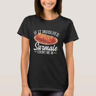 Camiseta Sarmale Amante da Comida Lanche Refeição Deish Sar