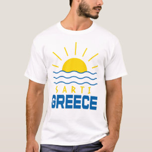 Camiseta Sarti Grécia Sol e White Sea Men