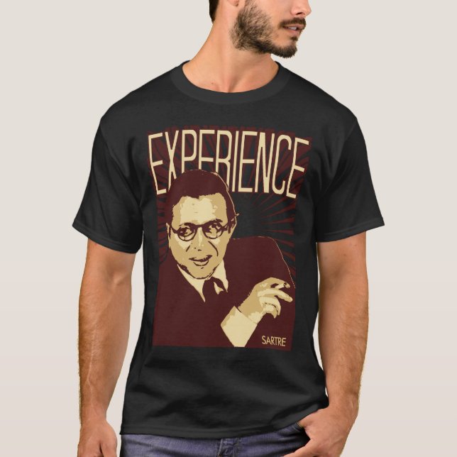 Camiseta Sartre -- Experiência (Frente)
