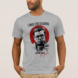 Camiseta Sartre l'enfer c'est les autres Hell É Outro Povo