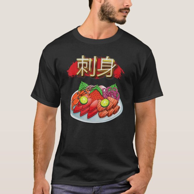 Camiseta Sashimi Japonês Foodie (Frente)