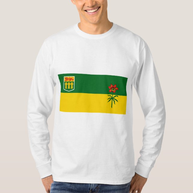 Camiseta Saskatchewan Flag (Frente)