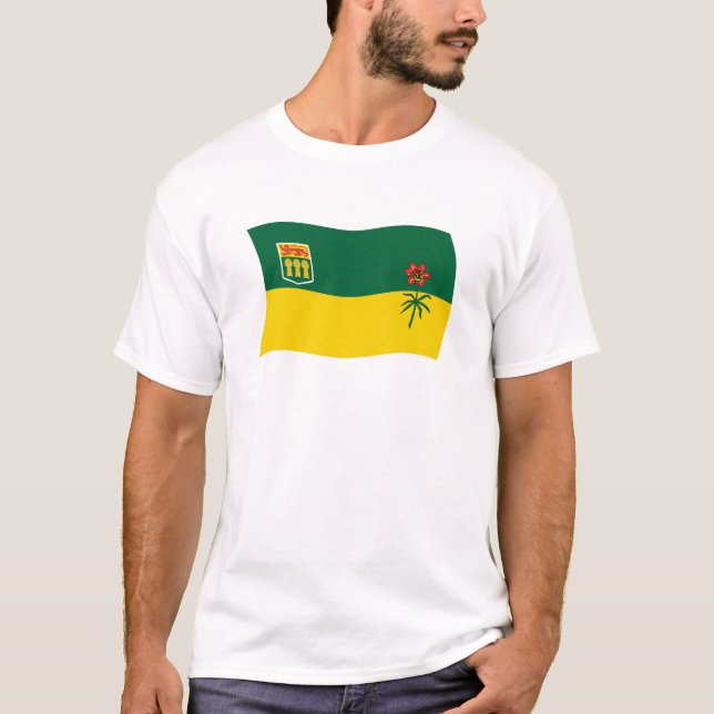 Camiseta Saskatchewan Flag Shirt (Frente)