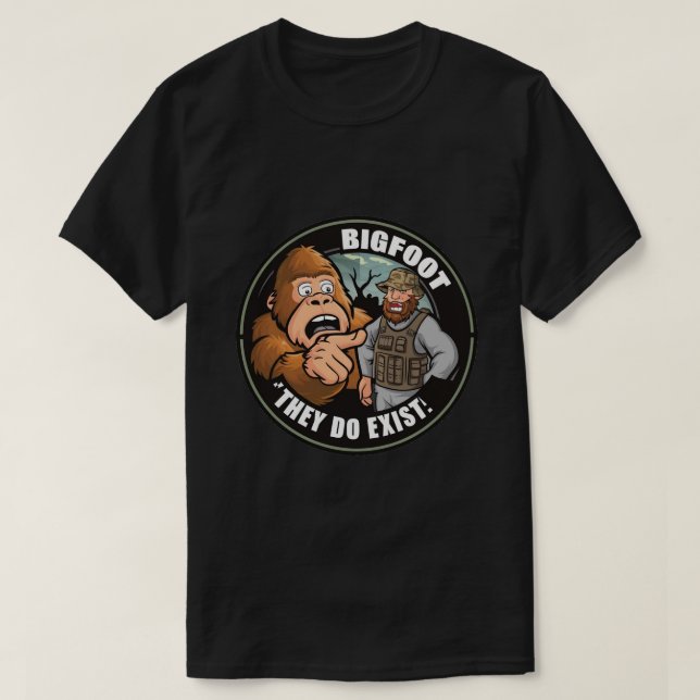 Camiseta Sasquatch Bigfoot (Frente do Design)