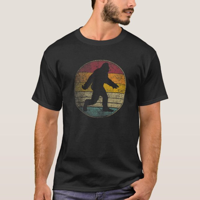 Camiseta Sasquatch Bigfoot Vintage - Retro Su (Frente)