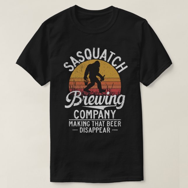 Camiseta Sasquatch Breaking Company Fazer Que A Cerveja Des (Frente do Design)