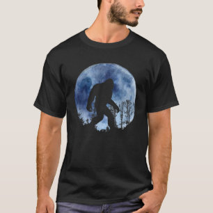 Camiseta Sasquatch cheio lua de caminhada T Shirt