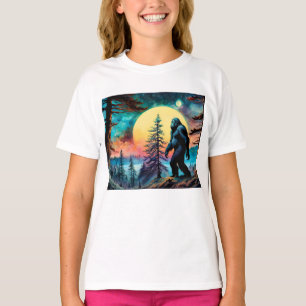 Camiseta Sasquatch Colorido, Lua Cheia