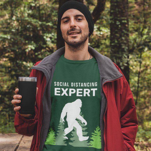 Camiseta Sasquatch de Especialistas em Distância Social (Criador carregado)