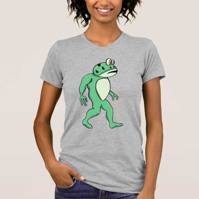 Camiseta sasquatch de rã de Portland (Frente)