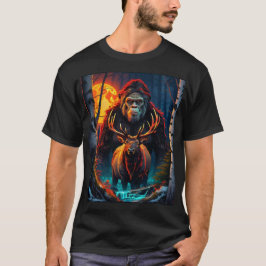 Camiseta Sasquatch e Elk Moonlit Hunt