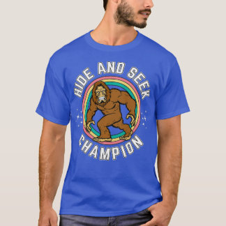 Camiseta Sasquatch Funny Bigfoot Esconde-Se E Procure Campe