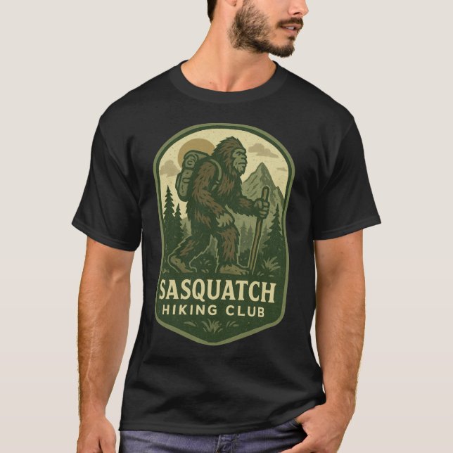 Camiseta Sasquatch Hiking Club family girl (Frente)