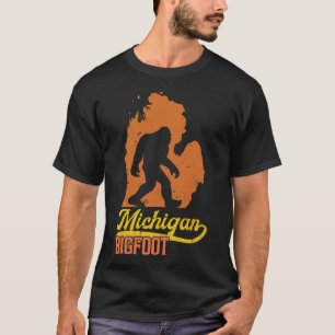 Camiseta Sasquatch Michigan Bigfoot Vintage MI Bigfoot Rese