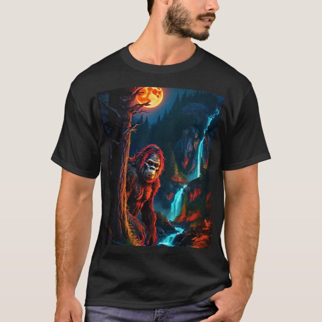 Camiseta Sasquatch Moonlit Hunt (Frente)