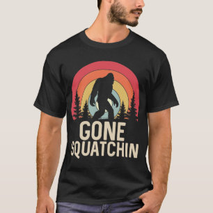 Camiseta Sasquatch Pé-Grande Retro Esmagado