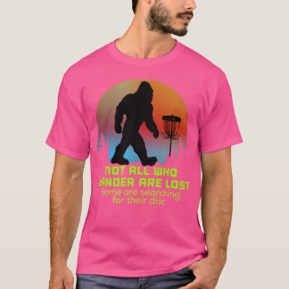 Camiseta Sasquater De Golfe De Disco Bigfoot Engraçado Gran