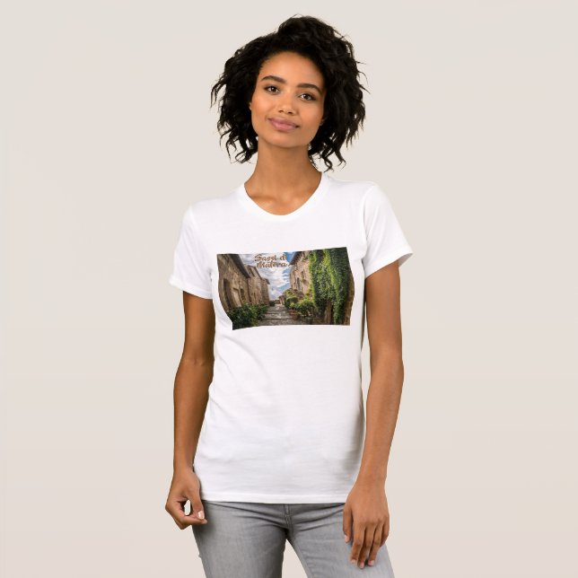 Camiseta Sassi di Matera Itália Degraus de Hera (Frente Completa)