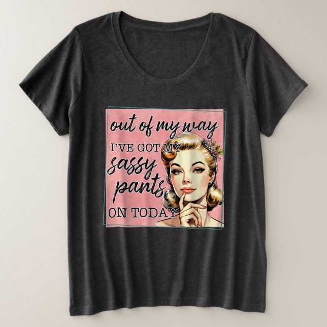 Camiseta Sassy (Frente do Design)