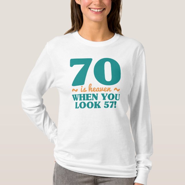 Camiseta Sassy 70 Birthday (Frente)