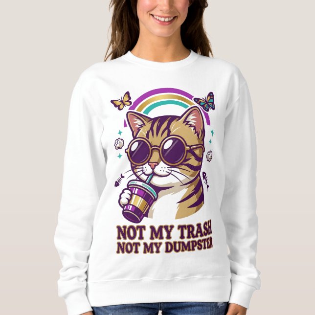 Camiseta Sassy Cat Sweatshirt (Frente)