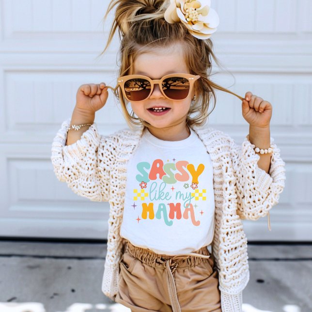 Camiseta Sassy Como Minha Mãe, Engraçada Com Gráfico (Criador carregado)