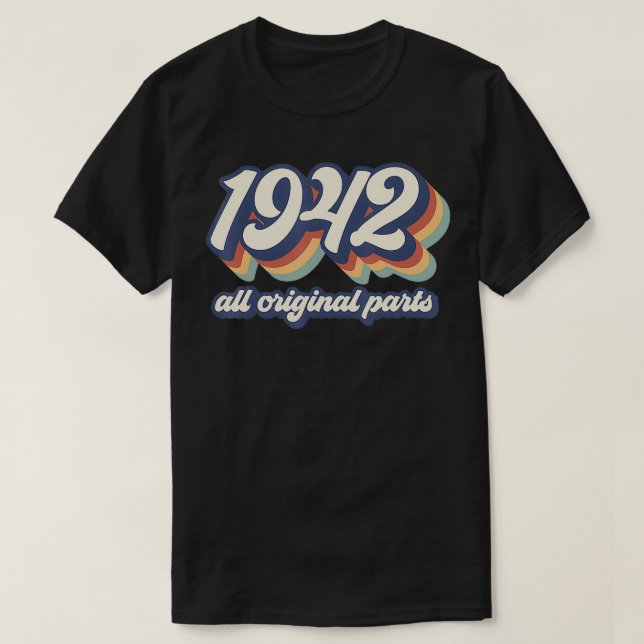 Camiseta Sassy Desde 1942 Fabuloso 80 Aniversário Oferece I (Frente do Design)