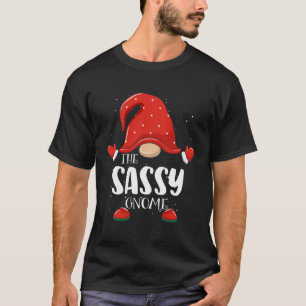 Camiseta Sassy Gnome Matching Family Group Christmas Pajama