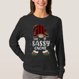 Camiseta Sassy Gnomo Buffalo Xadrez Matando a Família Chris