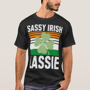 Camiseta Sassy Irish Lassie Funny Saint Patricks Day Gift