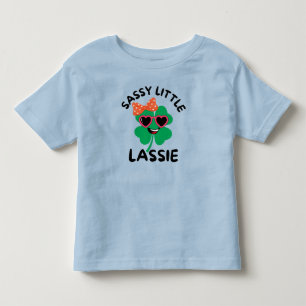 Camiseta Sassy Little Lassie: Dia de São Patrício Crianças 