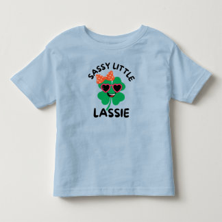 Camiseta Sassy Little Lassie: Dia de São Patrício Crianças