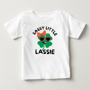 Camiseta Sassy Little Lassie: Dia de São Patrício Crianças 