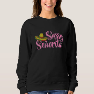 Camiseta Sassy Senorita Sombrero Holiday Mexico