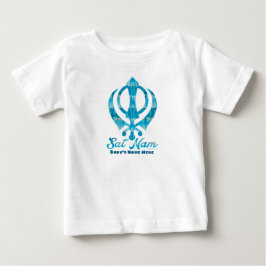 Camiseta Sat Nam Khanda Personalizado Branco