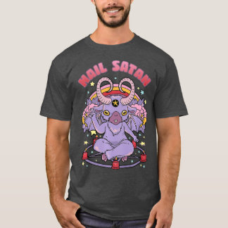 Camiseta Satã de granizo de Baphomet Gótico de Pastel Penta