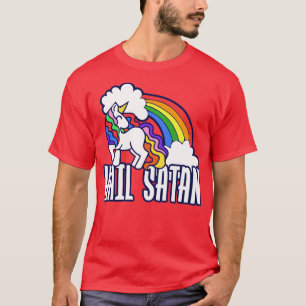 Camiseta Satã de granizo Rainbow Unicorn