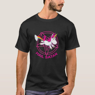Camiseta Satã de granizo Unicórnio - Engraçado Unicórnio do