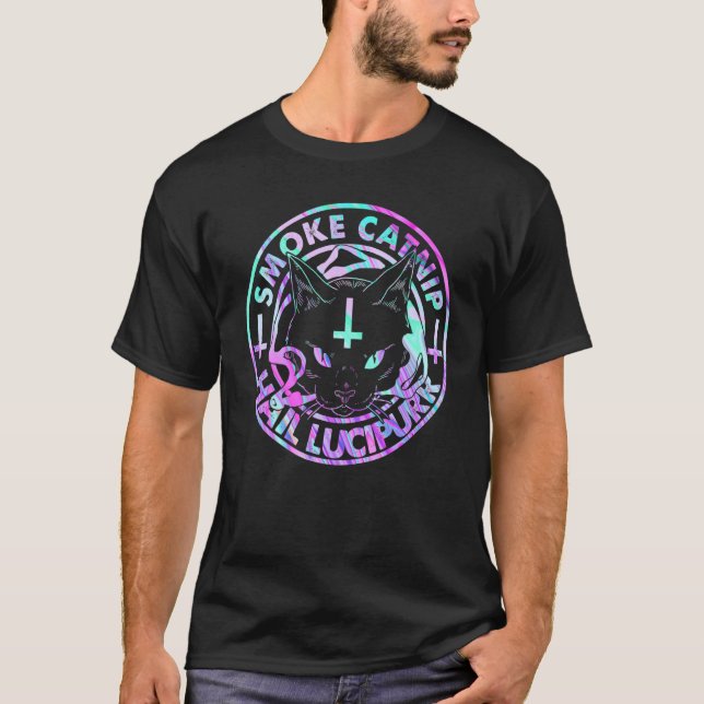 Camiseta Satã de granizo Vapor de fumaça Lúcivo de granizo  (Frente)