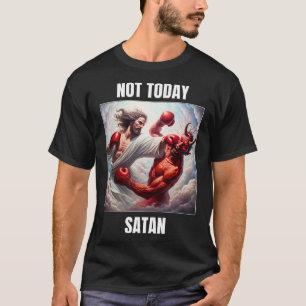 Camiseta Satã De Jesus Vs Em Uma Correspondência De Boxas -