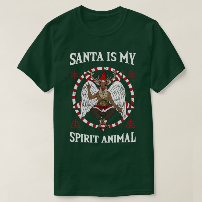 Camiseta Satã É Meu Espírito Animal 6 (Frente do Design)