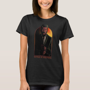Camiseta Satã Está Esperando O Demônio Diabo 666 Oculto Ant